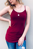 The basic Cami tank-Burgundy-