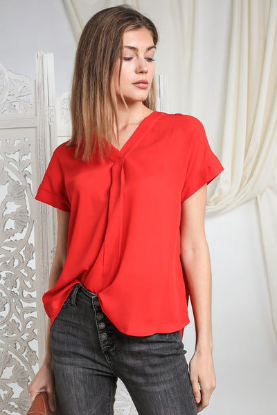 The Dolman Top - Red