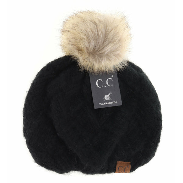 BASKET WEAVED KNITTED C.C BERET