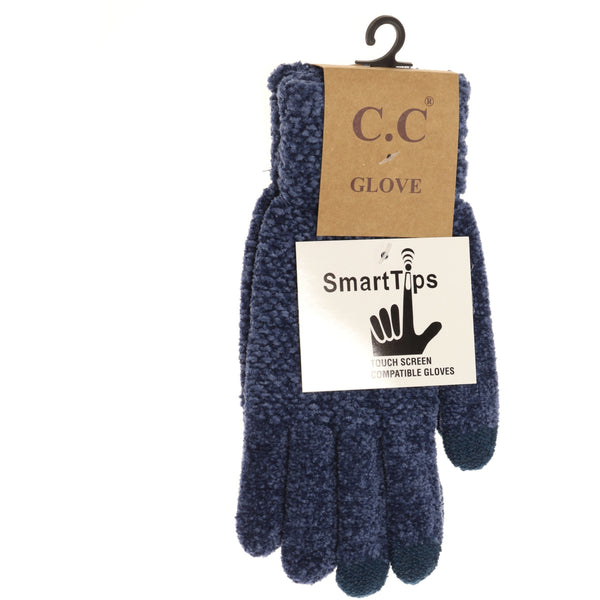 CC Beanie Chenille Glove - Dark Denim