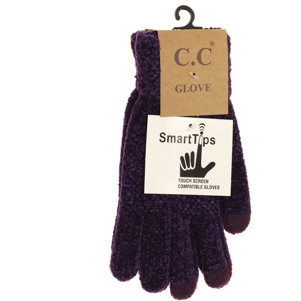 CC Beanie Chenille Glove - Purple