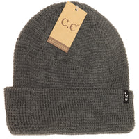 Waffle Knit CC Beanie
