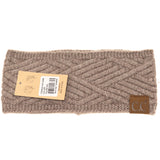 Diagonal Criss-Cross Patterned Head Wrap