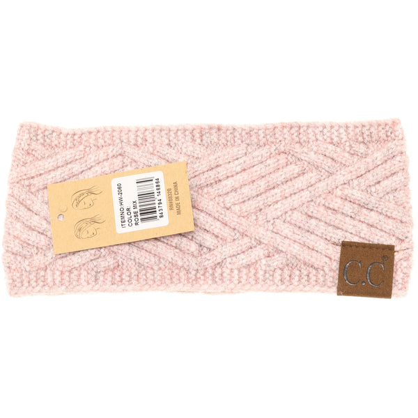Diagonal Criss-Cross Patterned Head Wrap