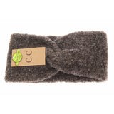 SHEARLING YARN TWISTED HEAD WRAP