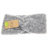 SHEARLING YARN TWISTED HEAD WRAP