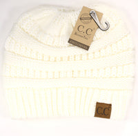 CC Beanie - The Messy Bun Beanie