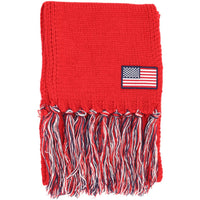 USA Scarf with Tassels