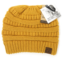 CC Beanie - The Messy Bun Beanie